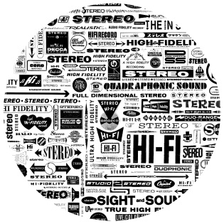 hi-fidelity sticker white